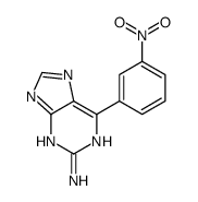 6-(3-nitrophenyl)-7H-purin-2-amine结构式