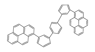 1-[3-[4-(3-pyren-1-ylphenyl)phenyl]phenyl]pyrene结构式