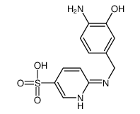 6-[(4-amino-3-hydroxyphenyl)methylamino]pyridine-3-sulfonic acid结构式