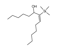 (E)-7-(trimethylsilyl)tridec-7-en-6-ol Structure