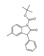tert-butyl 5-methyl-2-oxo-3-phenylindoline-1-carboxylate Structure