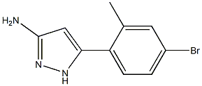 5-(4-bromo-2-methylphenyl)-1H-Pyrazol-3-amine Structure