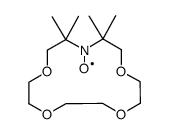 2,2,15,15-tetramethyl-1-aza-4,7,10,13-tetraoxacyclopentadecane-1-oxyl Structure