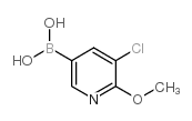 3-Chloro-2-methoxypyridine-5-boronic acid Structure