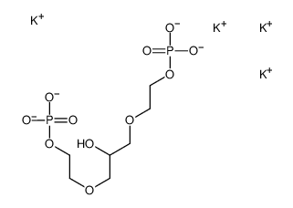 tetrapotassium P,P'-[(2-hydroxypropane-1,3-diyl)bis(oxyethylene)] diphosphate Structure
