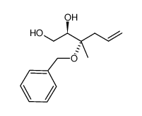 (2R,3S)-3-(benzyloxy)-3-methylhex-5-ene-1,2-diol Structure