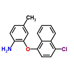 2-[(4-Chloro-1-naphthyl)oxy]-4-methylaniline Structure