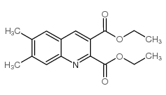 diethyl 6,7-dimethylquinoline-2,3-dicarboxylate Structure