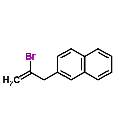 2-(2-Bromo-2-propen-1-yl)naphthalene Structure