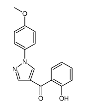 Methanone, (2-hydroxyphenyl)[1-(4-methoxyphenyl)-1H-pyrazol-4-yl] Structure