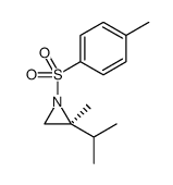 Aziridine, 2-methyl-2-(1-methylethyl)-1-[(4-methylphenyl)sulfonyl]-, (2S) Structure