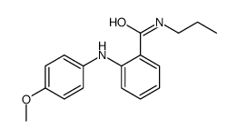 2-(4-methoxyanilino)-N-propylbenzamide结构式