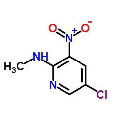 5-氯-N-甲基-3-硝基吡啶-2-胺结构式