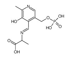 N-(3-hydroxy-2-methyl-5-phosphonooxymethyl-[4]pyridylmethylen)-alanine结构式