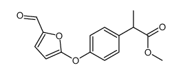 methyl 2-[4-(5-formylfuran-2-yl)oxyphenyl]propanoate Structure