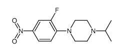 1-(3-fluoro-4-nitrophenyl)-4-isopropylpiperazine结构式