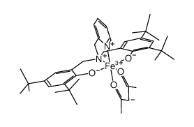 [Fe(2-(bis(2-hydroxy-3,5-di-tert-butylbenzyl)aminomethyl)pyridine)(2,4-pentadionate)]结构式