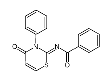 N-[4-oxo-3-phenyl-3,4-dihydro[1,3]thiazin-(2Z)-ylidene]benzamide结构式