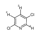 2,5-dichloropyridine-3,4,6-d3结构式