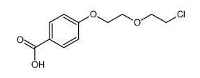 4-[2-(2-chloro-ethoxy)-ethoxy]-benzoic acid结构式
