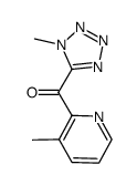 (3-methylpyridin-2-yl)-(1-methyl-tetrazol-5-yl)methanone结构式