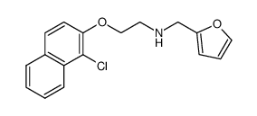 2-[(1-chloronaphthalen-2-yl)oxy]-N-(furan-2-ylmethyl)ethanamine结构式