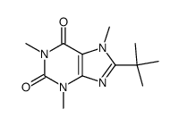 8-(tert-butyl)caffeine Structure