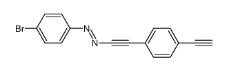 1-Brom-4-(4-ethinyl-phenylethinylazo)-benzol结构式