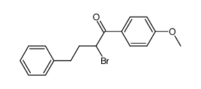 2-bromo-1-(4-methoxy-phenyl)-4-phenyl-butan-1-one结构式