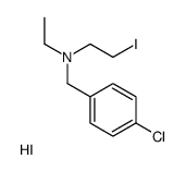 (4-chlorophenyl)methyl-ethyl-(2-iodoethyl)azanium,iodide结构式