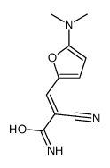 2-cyano-3-[5-(dimethylamino)furan-2-yl]prop-2-enamide Structure