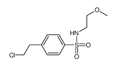 4-(2-chloroethyl)-N-(2-methoxyethyl)benzenesulfonamide结构式
