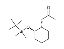 1-((1R*,2S*)-2-((tert-butyldimethylsilyl)oxy)cyclohexyl)-2-propanone结构式