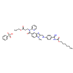 Dabigatran etexilate benzenesulfonate Structure