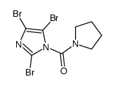 pyrrolidin-1-yl-(2,4,5-tribromoimidazol-1-yl)methanone结构式