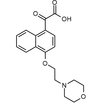 2-(4-(2-吗啉乙氧基)萘-1-基)-2-氧乙酸结构式