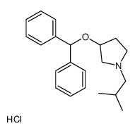 3-benzhydryloxy-1-(2-methylpropyl)pyrrolidine,hydrochloride Structure