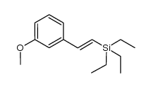 (E)-1-triethylsilyl-2-(3-methoxyphenyl)ethene结构式