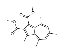 dimethyl 3,4,6,8-tetramethylazulene-1,2-dicarboxylate结构式