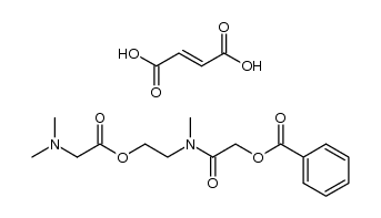 2-(benzoyloxy)-(N-methyl-N-(N,N-dimethylglycyloxyethyl)acetamide) monofumarate结构式