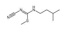 methyl N'-cyano-N-isopentylcarbamimidothioate结构式