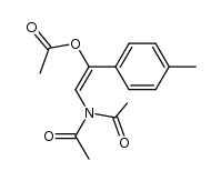 1-(N,N-Diacetylamino-)-2-acetoxy-2-(4-tolyl-)-ethen结构式