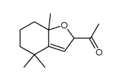 1-(4,4,7a-trimethyl-2,4,5,6,7,7a-hexahydro-benzofuran-2-yl)-ethanone Structure