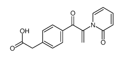 2-[4-[2-(2-oxopyridin-1-yl)prop-2-enoyl]phenyl]acetic acid结构式