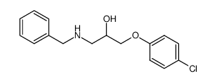 1-benzylamino-3-(4-chloro-phenoxy)-propan-2-ol Structure