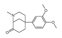 5-(3,4-dimethoxyphenyl)-2-methyl-2-azabicyclo[3.3.1]nonan-8-one结构式