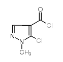 5-氯-1-甲基-1H-吡唑-4-羰酰氯结构式