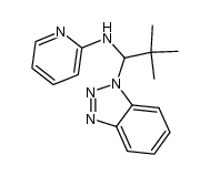 N-(1-(1H-benzo[d][1,2,3]triazol-1-yl)-2,2-dimethylpropyl)pyridin-2-amine结构式