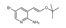 5-bromo-3-(2-(tert-butoxy)vinyl)pyridin-2-amine Structure