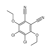 4,5-dichloro-3,6-diethoxybenzene-1,2-dicarbonitrile结构式